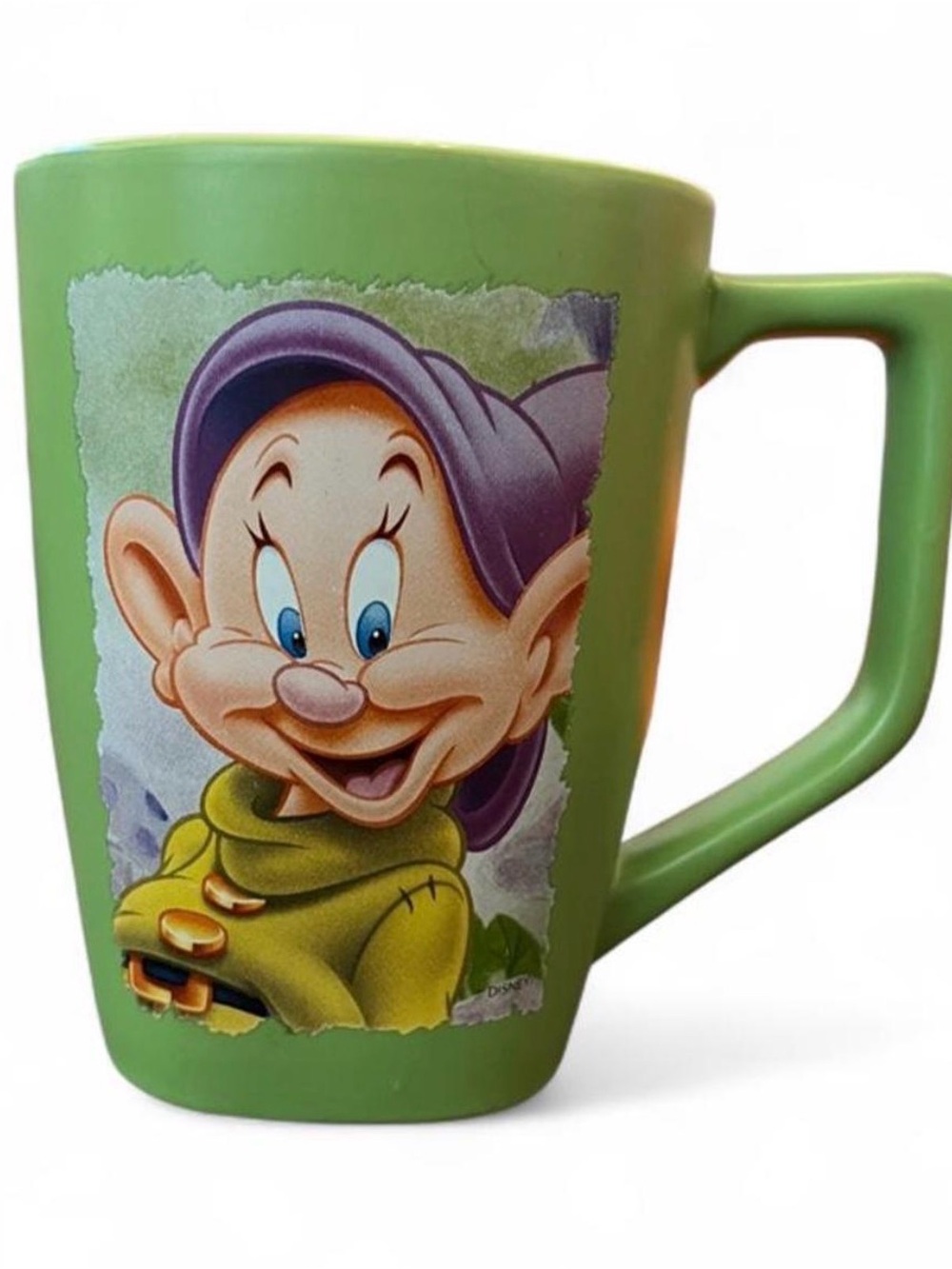 Vintage 2003-2005 Green Disney Dopey Character Ceramic Mug - Disney